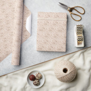 Goldene Mistel Weihnachtslichter Feiertag Geschenkpapier