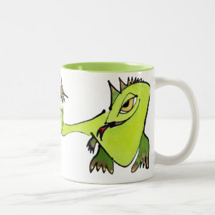 Goldene mit Augen Drachen Zweifarbige Tasse