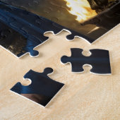 Goldene Mitarbeiterzauberin des Magischen Waldes Puzzle (Seite)