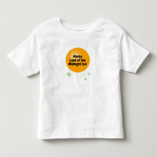 Goldene Mitternachtssonne von Alaska Kleinkind T-shirt