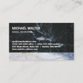 Goldene Modelle | Marmor Visitenkarte (Rückseite)