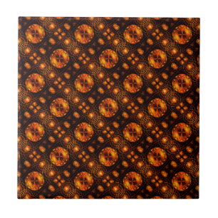 Goldene moderne boho elegante abstrakte Kunst Must Fliese