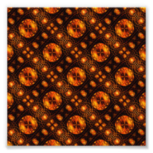 Goldene moderne boho elegante abstrakte Kunst Must Fotodruck