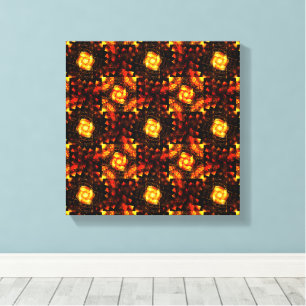 Goldene moderne boho elegante abstrakte Kunstmuste Leinwanddruck