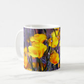 Goldene Mohnblume Kaffeetasse (Vorderseite Links)