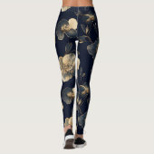 Goldene Mohnblume Leggings (Rückseite)