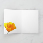 Goldene Mohnblumen (Innen leer) Karte (Innenseite)