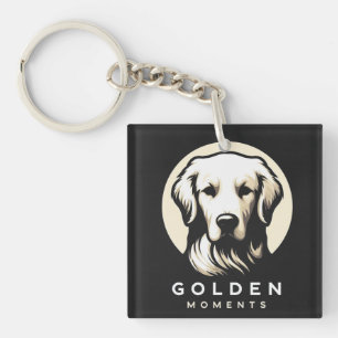 Goldene Momente Elegante Minimalistische Golden Re Schlüsselanhänger