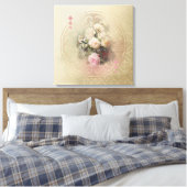 Goldene Momente - überzogene Canvas Leinwanddruck (Insitu (Schlafzimmer))