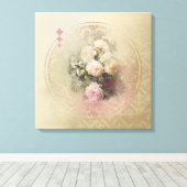 Goldene Momente - überzogene Canvas Leinwanddruck (Insitu (Holzboden))