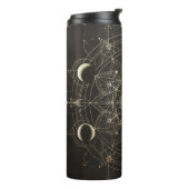 Goldene Mond-Alchemie Thermosbecher (Nach links gedreht)