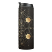 Goldene Mond-Alchemie Thermosbecher (Nach rechts gedreht)