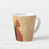 Goldene Mond-Zwillingskatzen  Milchtasse (Rechte Ecke)