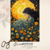 Goldene Mondlicht Giro del Malcantone Seidenpapier