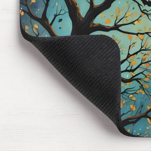 Goldene Mondlicht Mousepad (Ecke)