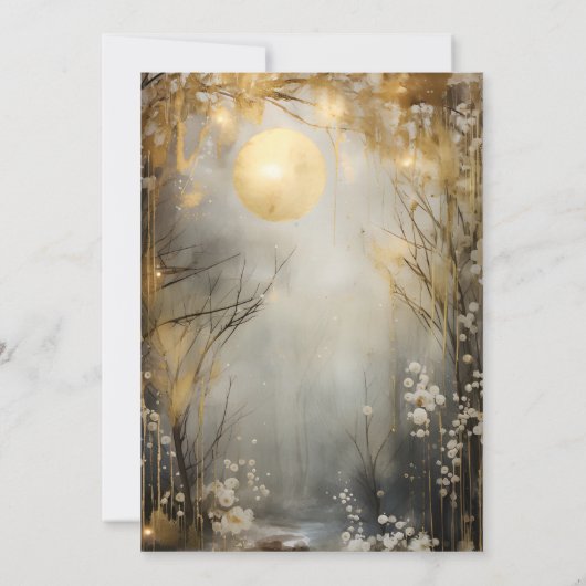 Goldene Mondwaldhochzeit Einladung (Rückseite)