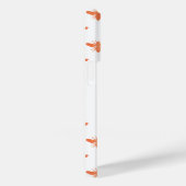 Goldene Monogrammnamenskripte für Bienen-Rose Case-Mate iPhone Hülle (Rückseite / Rechts)