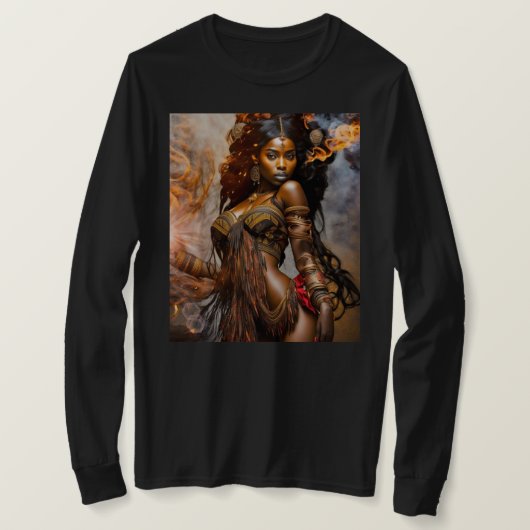 Goldene Morgendämmerung - Afrikanische Prinzessin T-Shirt (Design vorne)