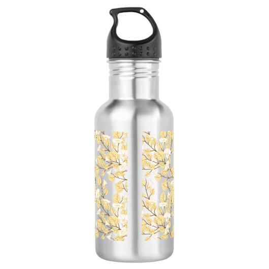 Goldene Morgenglanz Blume Wasserflasche (Rückseite)