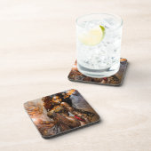 Goldene Morgenröte - Afrikanische Prinzessin - Unt Getränkeuntersetzer (Rechte Seite)