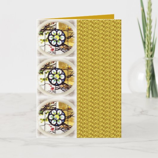 Goldene Mosaik-Karte Karte (Vorderseite)