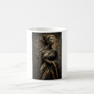 Goldene Mosaik-Reverie – Zeitgenössischer Luxus Kaffeetasse