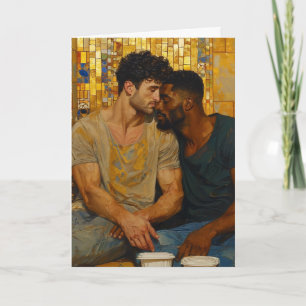 Goldene Mosaikumarmung Karte