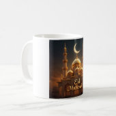 Goldene Moschee Eid Mubarak Kaffeetasse (Vorderseite Links)