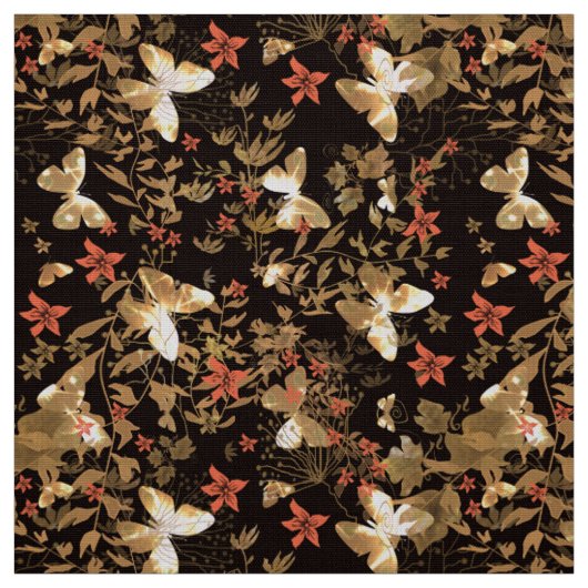 Goldene Motive Stoff (Muster)