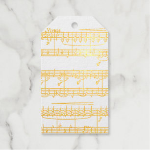Goldene Musik Geschenkanhänger