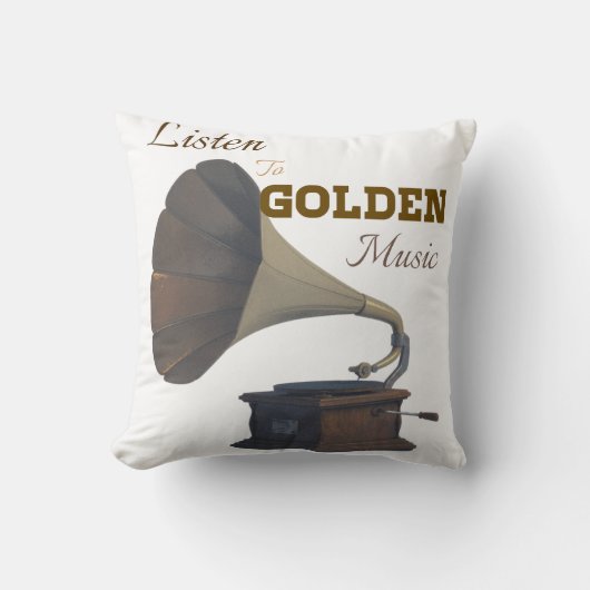 Goldene Musik Kissen (Vorderseite)
