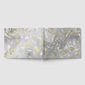 Goldene Musiknoten Hochzeit Gästebuch, festlich Gästebuch (Voll)