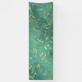 goldene Musiknoten in Benzin Banner (Vertikal)