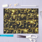 goldene Musiknoten Seidenpapier (Handwerk)