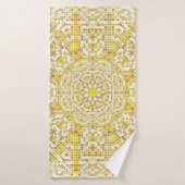 Goldene Muster mit goldenen Mosaiken im By Badehandtuch (Badehandtuch)