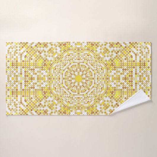 Goldene Muster mit goldenen Mosaiken im By Badehandtuch (Badehandtuch)
