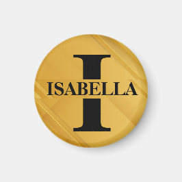 Goldene Mutter Anfangsbuchstabe Name Typografie De Magnet