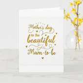 Goldene Mutter Botschaften Karte (Gelbe Blume)