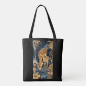 Goldene Mutterhirsch-Tasche Tasche (Rückseite)
