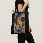 Goldene Mutterhirsch-Tasche Tasche (Von Nahem)