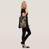 Goldene Mutterhirsch-Tasche Tasche (Am Model)