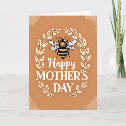 Goldene Muttertag Bug Karte (Vorderseite)