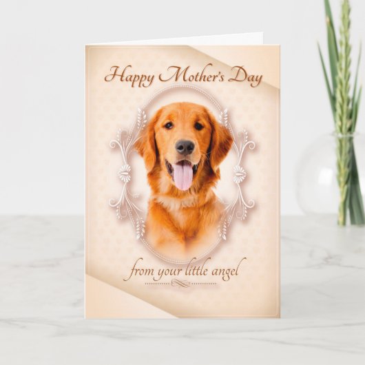 Goldene Muttertagskarte Karte (Vorderseite)