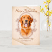 Goldene Muttertagskarte Karte (Gelbe Blume)