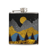 Goldene Nacht Flachmann (Vorderseite)