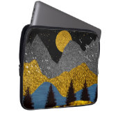 Goldene Nacht Laptopschutzhülle (Vorne Rechts)