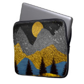 Goldene Nacht Laptopschutzhülle (Vorderseite Links)