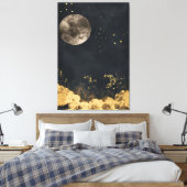 Goldene Nacht Leinwanddruck (Insitu (Schlafzimmer))
