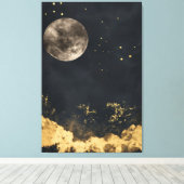 Goldene Nacht Leinwanddruck (Insitu (Holzboden))