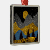 Goldene Nacht Ornament Aus Metall (Rechts)